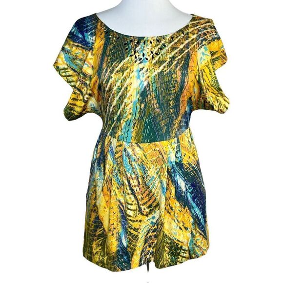 FREE PEOPLE Sunset Dynasty Kimono Sleeve Minidress - Picture 2 of 9